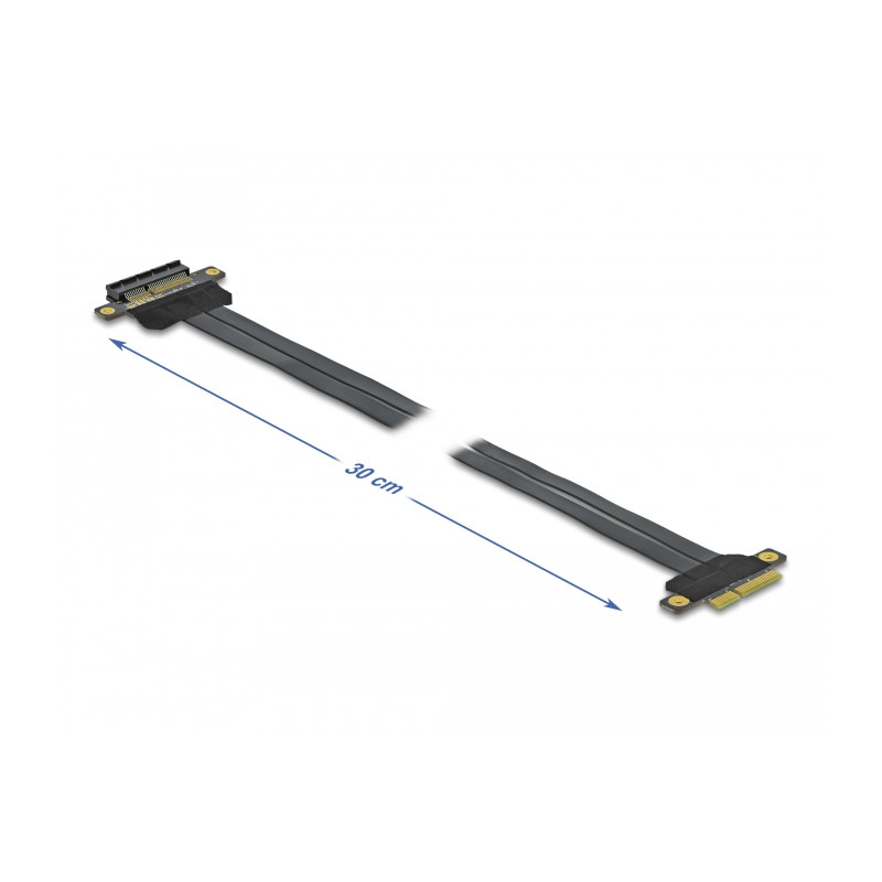 Delock Riser Karte PCI Express x4 zu x4 mit flexiblem Kabel 30 cm