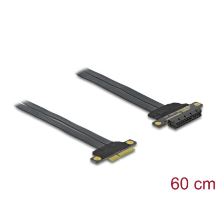 Delock Riser Karte PCI Express x4 zu x4 mit flexiblem Kabel 60 cm