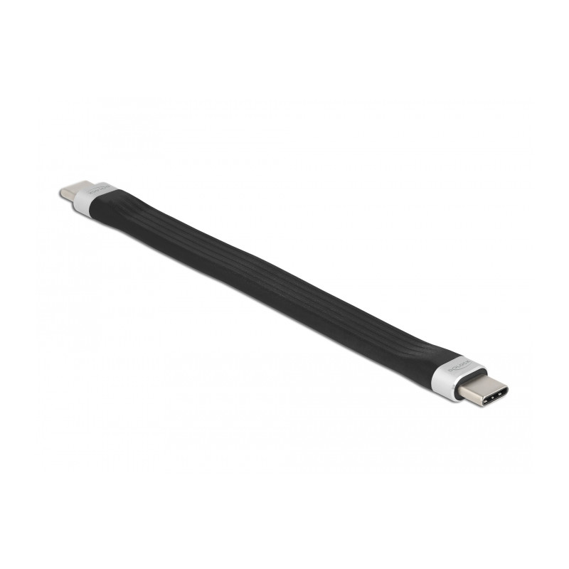Delock USB 10 Gbps FPC Flachbandkabel USB Type-C™ zu USB Type-C™ 13,5 cm PD 3 A E-Marker