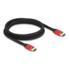 Delock Ultra High Speed HDMI Kabel 48 Gbps 8K 60 Hz rot 2 m zertifiziert