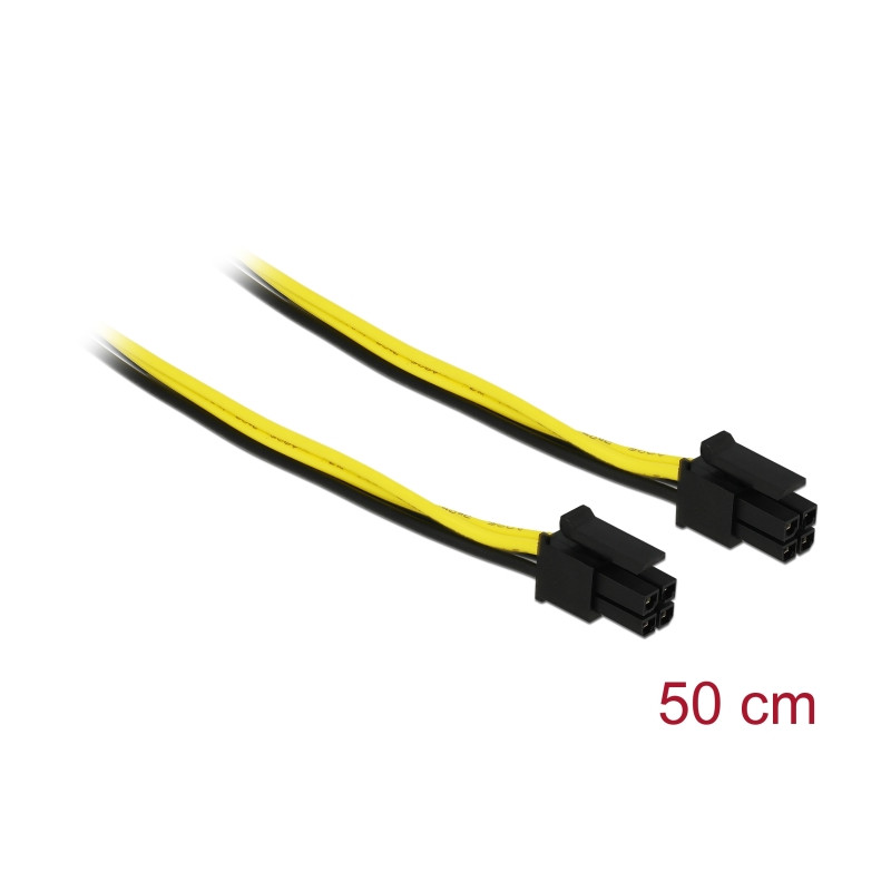 Delock Micro Fit 3.0 Kabel 4 Pin Stecker zu Stecker 50 cm