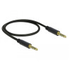 Delock Klinkenkabel 4,4 mm 5 Pin Stecker zu Stecker 0,5 m schwarz