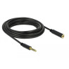 Delock Verlängerungskabel Klinke 4,4 mm 5 Pin Stecker zu Buchse 5 m schwarz