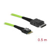 Delock Kabel OCuLink PCIe SFF-8611 zu Slim SAS SFF-8654 0,5 m