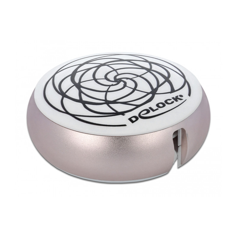 Delock USB Aufrollkabel Typ-A zu Lightning™ weiß / rosé