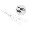 Delock USB Aufrollkabel Typ-A zu Micro-B schwarz