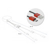 Delock USB Aufrollkabel Typ-A zu USB-C™ schwarz / rot