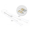 Delock USB 2 in 1 Aufrollkabel Typ-A zu Micro-B und Lightning™ weiß / gold