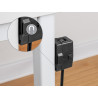 Delock Keystone Leergehäuse 1 Port mit magnetischer Unterseite, schwarz