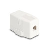 Delock Keystone Leergehäuse 1 Port mit magnetischer Unterseite, weiß