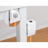 Delock Keystone Leergehäuse 1 Port mit magnetischer Unterseite, weiß