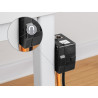 Delock Keystone Leergehäuse 2 Port mit magnetischer Unterseite, schwarz