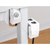 Delock Keystone Leergehäuse 2 Port mit magnetischer Unterseite, weiß