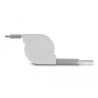 Delock USB Type-C™ 3 in 1 Aufrollladekabel für Lightning™ / Micro USB / USB Type-C™ weiß