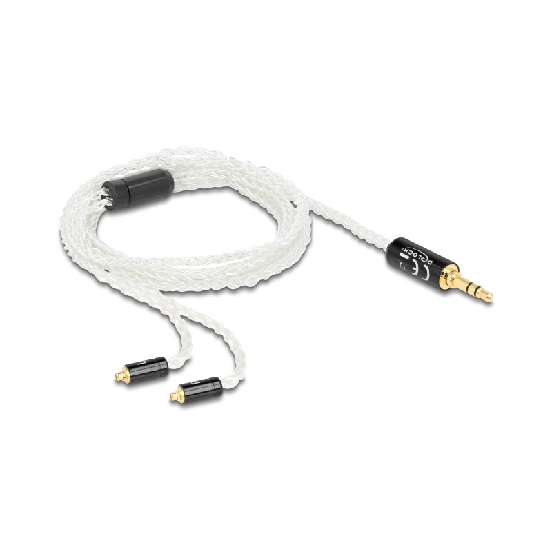 Delock Audio Kabel 3,5 mm 3 Pin Klinkenstecker zu 2 x MMCX Stecker 1,20 m