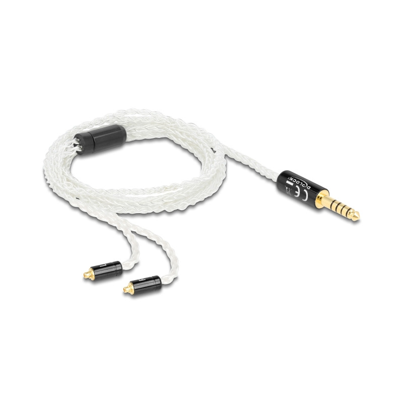 Delock Audio Kabel 4,4 mm 5 Pin Klinkenstecker zu 2 x MMCX Stecker 1,20 m