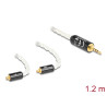 Delock Audio Kabel 2,5 mm 4 Pin Klinkenstecker zu 2 x MMCX Stecker 1,20 m