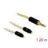Delock Audio Kabel 3,5 mm 4 Pin Klinkenstecker zu 2 x 2 Pin Stecker 1,25 m