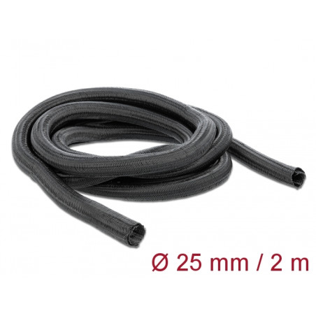 Delock Geflechtschlauch selbstschließend 2 m x 25 mm schwarz
