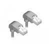 Delock Netzwerkkabel RJ45 Cat.5e SF/UTP unten / unten gewinkelt 2 m