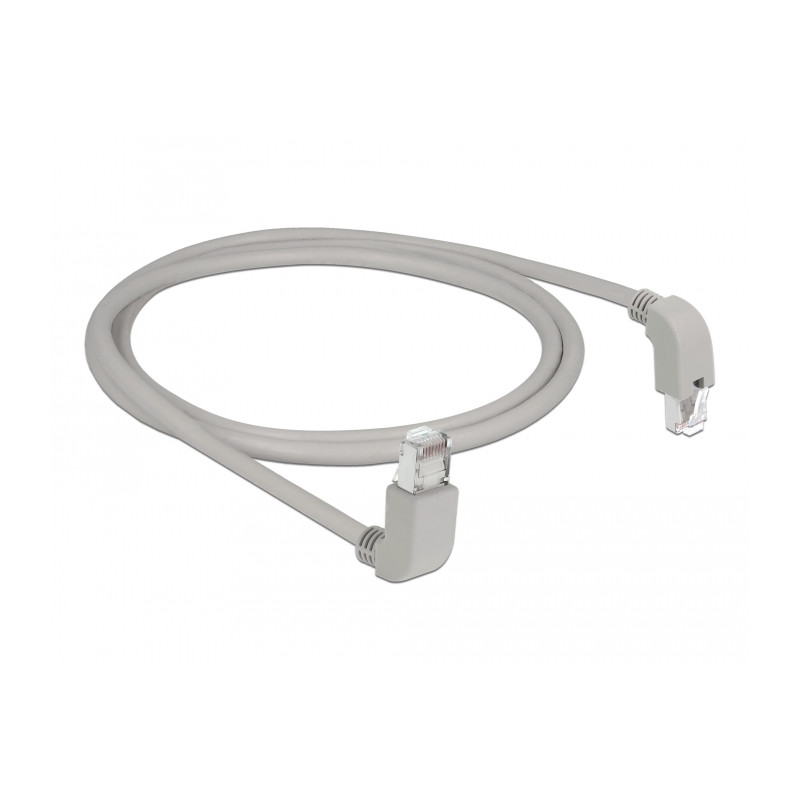 Delock Netzwerkkabel RJ45 Cat.6 S/FTP oben / unten gewinkelt 1 m