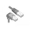Delock Netzwerkkabel RJ45 Cat.6 S/FTP unten gewinkelt / gerade 0,5 m