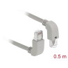 Delock Netzwerkkabel RJ45 Cat.6A S/FTP oben / unten gewinkelt 0,5 m
