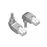 Delock Netzwerkkabel RJ45 Cat.6A S/FTP oben / unten gewinkelt 2 m