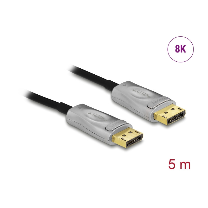 Delock Aktives Optisches Kabel DisplayPort 1.4 8K 5 m
