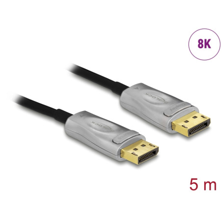 Delock Aktives Optisches Kabel DisplayPort 1.4 8K 5 m