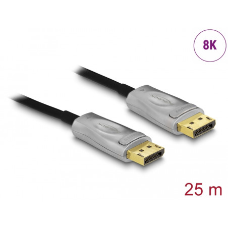 Delock Aktives Optisches Kabel DisplayPort 1.4 8K 25 m