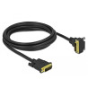 Delock DVI Kabel 24+1 Stecker zu 24+1 Stecker gewinkelt 2 m