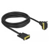 Delock DVI Kabel 24+1 Stecker zu 24+1 Stecker gewinkelt 3 m