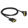 Delock DVI Kabel 18+1 Stecker zu 18+1 Stecker gewinkelt 2 m