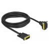 Delock DVI Kabel 18+1 Stecker zu 18+1 Stecker gewinkelt 3 m