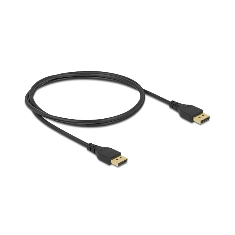 Delock DisplayPort Kabel 8K 60 Hz 1 m DP 8K zertifiziert ohne Einrastfunktion