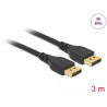 Delock DisplayPort Kabel 8K 60 Hz 3 m DP 8K zertifiziert ohne Einrastfunktion