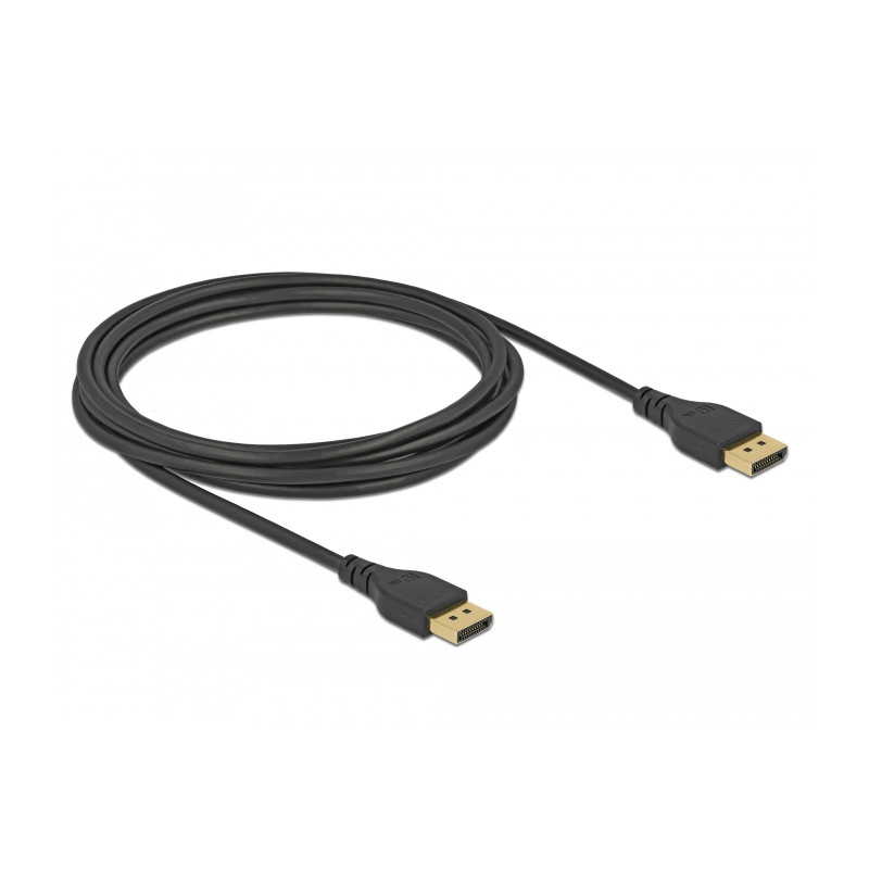 Delock DisplayPort Kabel 8K 60 Hz 3 m DP 8K zertifiziert ohne Einrastfunktion