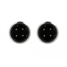Delock Netzwerkkabel M12 D-kodiert 4 Pin Stecker zu Stecker TPU 2 m
