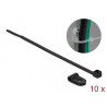 Delock Befestigungsschelle 3,2 mm mit Kabelbinder L 100 x B 2,5 schwarz