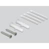 Delock LWL Anschlussdose für Hutschiene 4 x SC Simplex oder LC Duplex