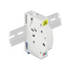 Delock LWL Anschlussdose für Hutschiene 2 x SC Simplex oder LC Duplex