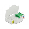 Delock LWL Anschlussdose für Hutschiene 2 x SC Simplex oder LC Duplex