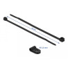 Delock Befestigungsschelle 3,2 mm mit Kabelbinder L 100 x B 2,5 schwarz