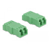 Delock LWL Kupplung LC Duplex Buchse zu LC Duplex Buchse 4 Stück