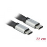 Delock USB 10 Gbps FPC Flachbandkabel USB Type-C™ zu USB Type-C™ 22 cm PD 3 A E-Marker