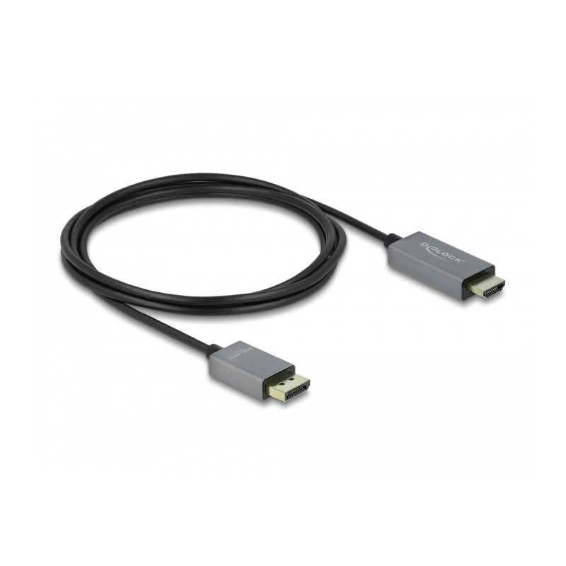 Delock Aktives DisplayPort 1.4 zu HDMI Kabel 4K 60 Hz (HDR) 2 m