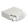 Delock LWL Verteilerbox für Hutschiene 8 Port grau