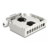 Delock LWL Verteilerbox für Hutschiene 8 Port grau