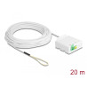 Delock LWL Anschlussdose 2 x SC/APC Simplex mit Verlegekabel Set 20 m